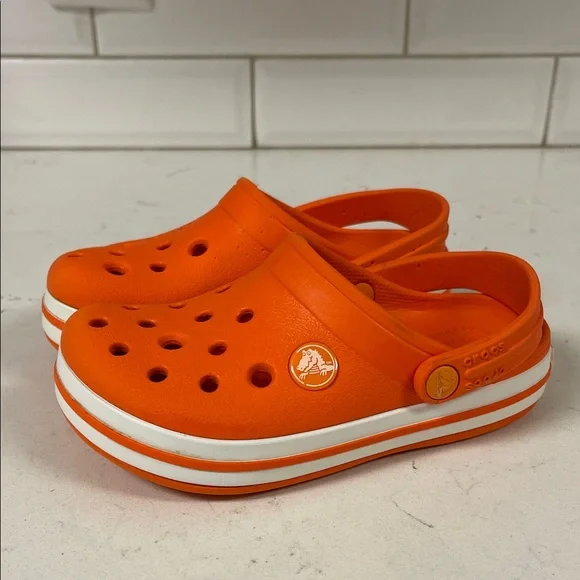 CROCS | Shoes | Crocs Crocband Clogs Kids Orange Water Shoes  display picture 1